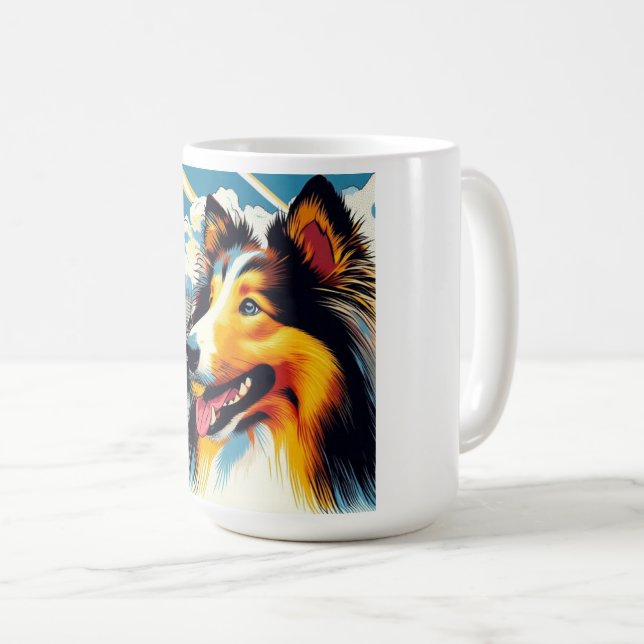 London Collie Kaffemugg (Framsida höger)