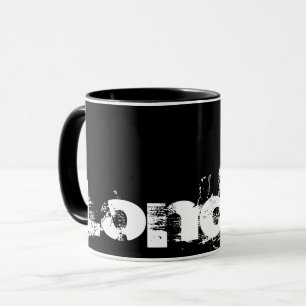 London - Coola Black and White Stil Mugg