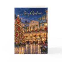 London Covent Garden God Jul Högtidskort