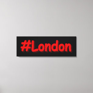 "#London" Cute Design. Köp nu Canvastryck