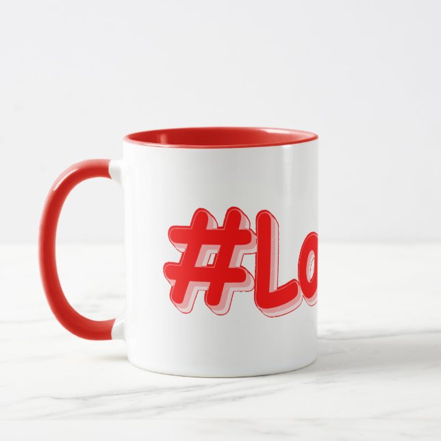 "#London" Cute Design. Köp nu Mugg (Vänster)