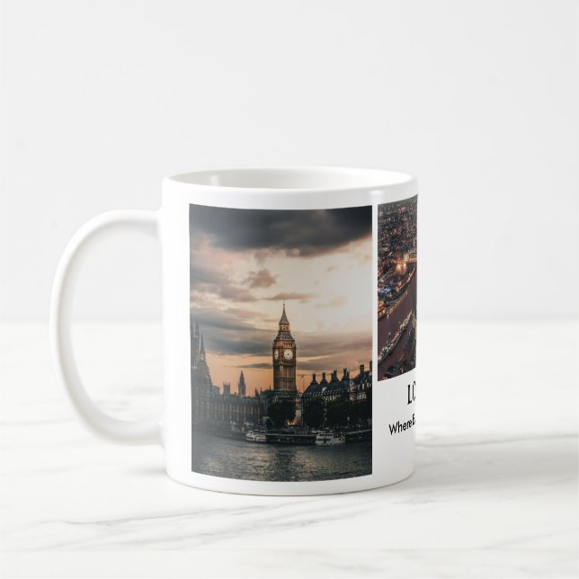 LONDON: där varje hörn läser ett artikelfoto Mugg (Vänster)