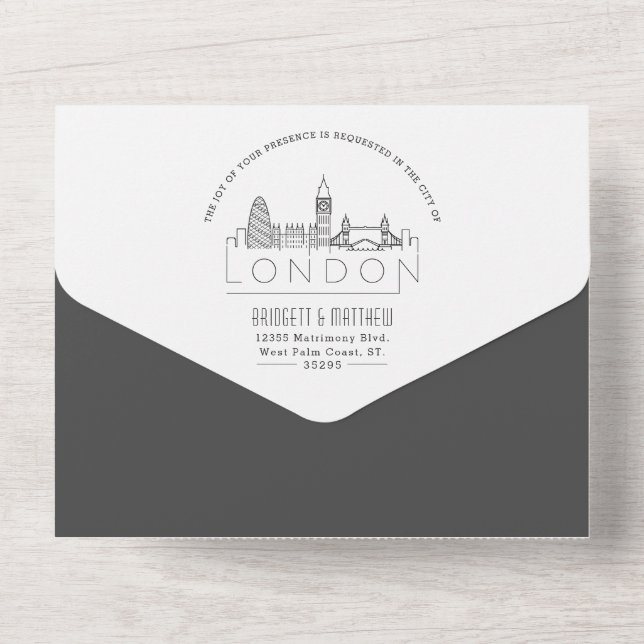 London Deco Skyline | Bröllop (Back)