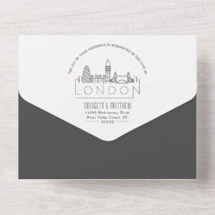 London Deco Skyline Bröllop