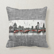 London dekorativ kudde 16" x 16",