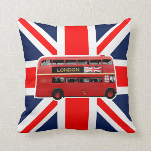 London den röda bussen kudde