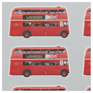 London den röda bussen tyg