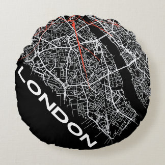 London Design Pillow Rund Kudde