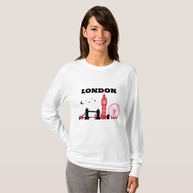 LONDON Design T Shirt (Hel framsida)
