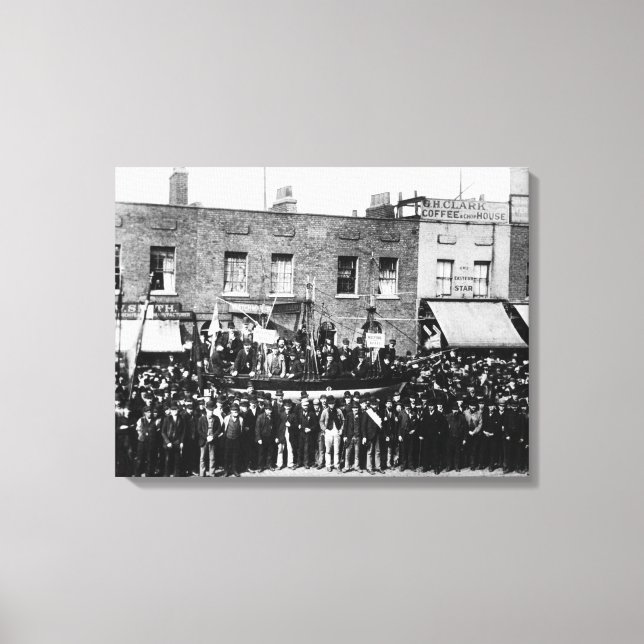 London Dock Strejka, 1889 2 Canvastryck (Framsida)