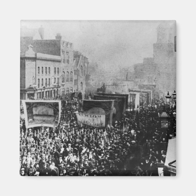 London Dock Strejka, 1889 Magnet (Framsidan)