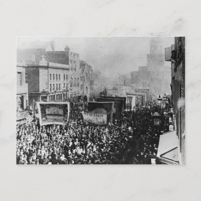 London Dock Strejka, 1889 Vykort (Framsida)