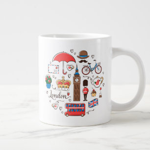 London Doodles Jumbo Mugg