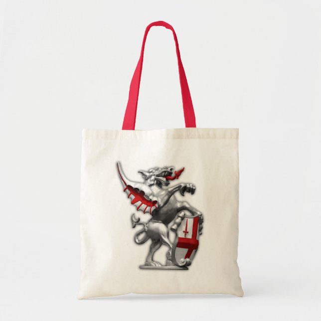 London Dragon tote bag Tygkasse (Framsidan)