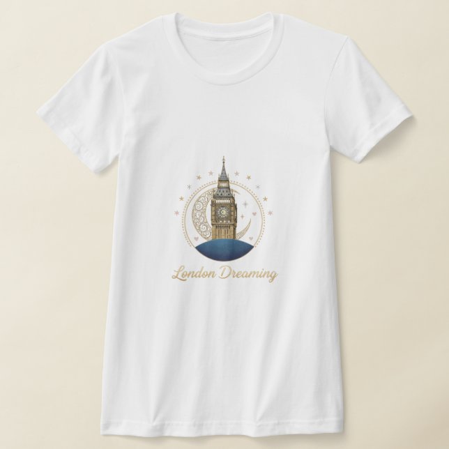 London Dreaming T-Shirt - Elegant Big Ben (Laydown)