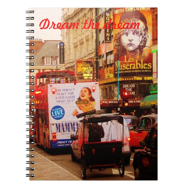 London drömbok anteckningsbok (Framsidan)