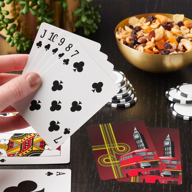 London Dubbeldäckare Buss och Big Ben Casinokort (Skapare uppladdad)