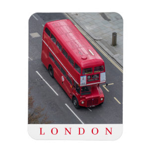 London dubbla decker buss kylmagnet magnet