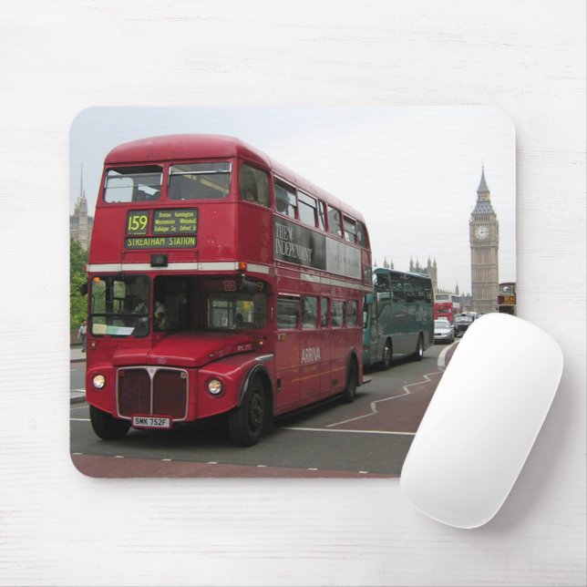 London Dubbla-decker Buss Musmatta (Med mus)