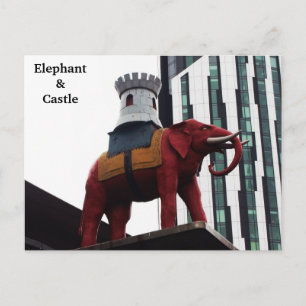 London Elephant & Castle Postcard Vykort