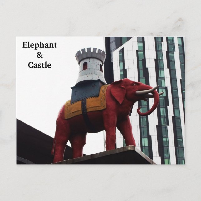 London Elephant & Castle Postcard Vykort (Framsida)