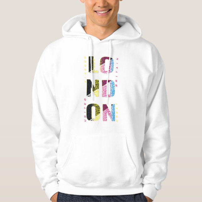 London en multicolores hoodie (Framsida)