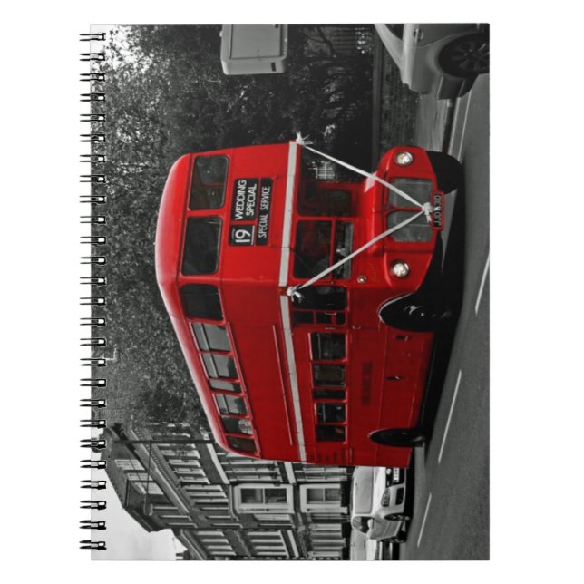 London England Anteckningsbok Med Spiral (Framsidan)