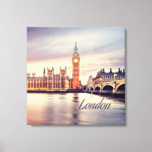 London England Big Ben Canvastryck
