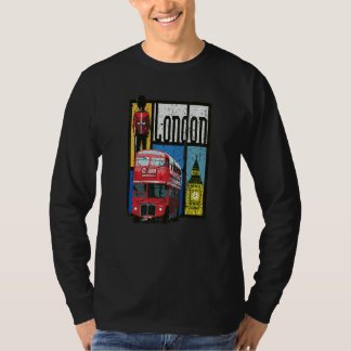 London England Big Ben Dubbla Decker Queens Guard T Shirt