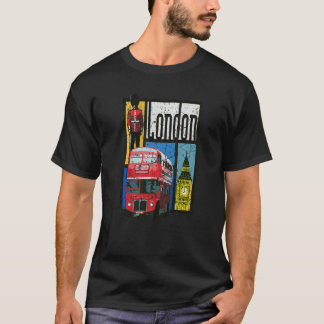 London England Big Ben Dubbla Decker Queens Guard T Shirt