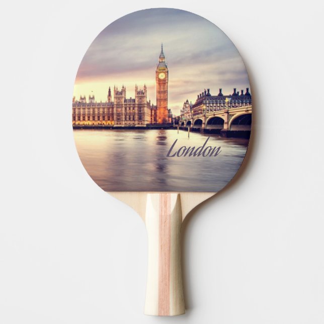 London England Big Ben Pingisracket (Framsidan)
