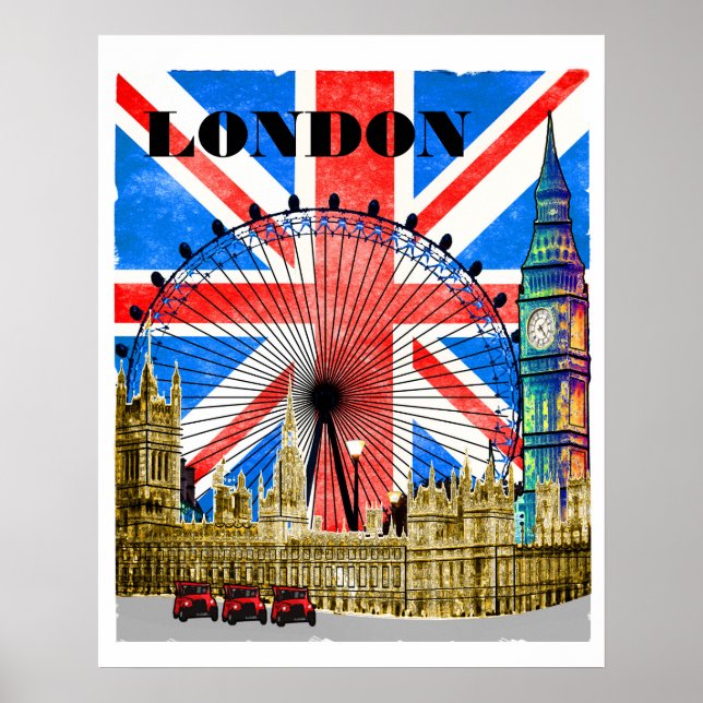 London England Big Ben Poster (Framsidan)