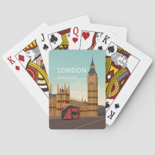 London England Big Ben Vintage resor Casinokort