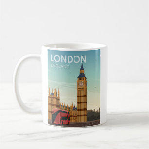 London England Big Ben Vintage resor Kaffemugg