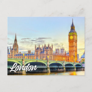 London, England Big Ben Vykort