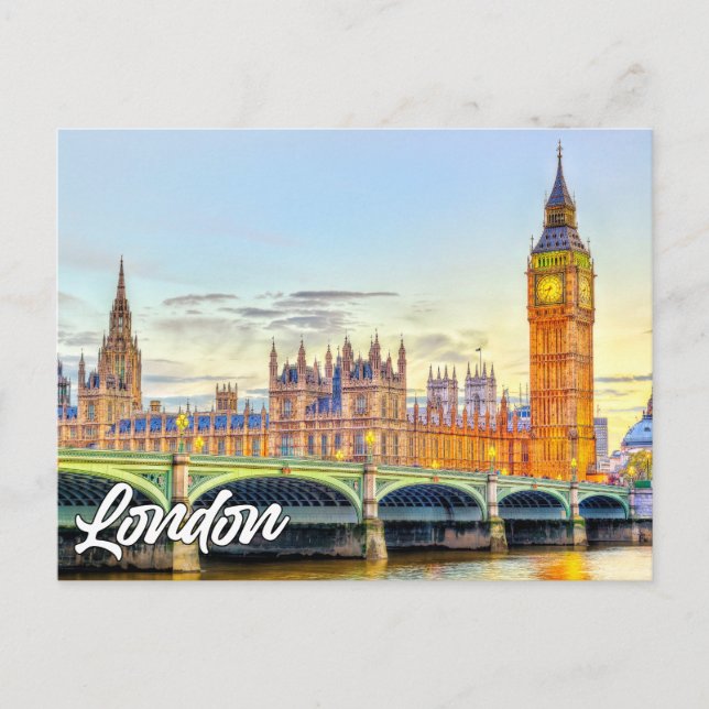 London, England | Big Ben Vykort (Framsida)