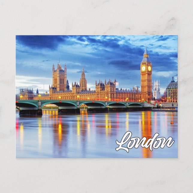 London, England | Big Ben Vykort (Framsida)