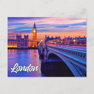 London, England Big Ben Vykort