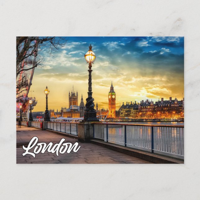 London, England | Big Ben Vykort (Framsida)