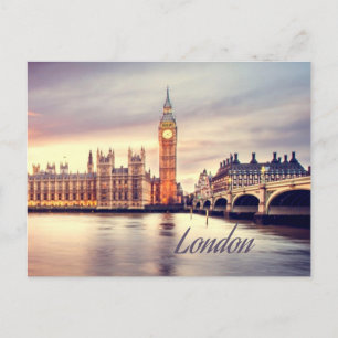 London England Big Ben Vykort