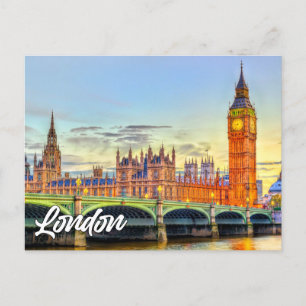 London, England Big Ben Vykort
