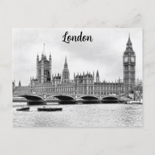 London England Big Ben Westminster Travel Vykort