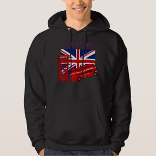 London England British Union Jack Flagga For Women Hoodie