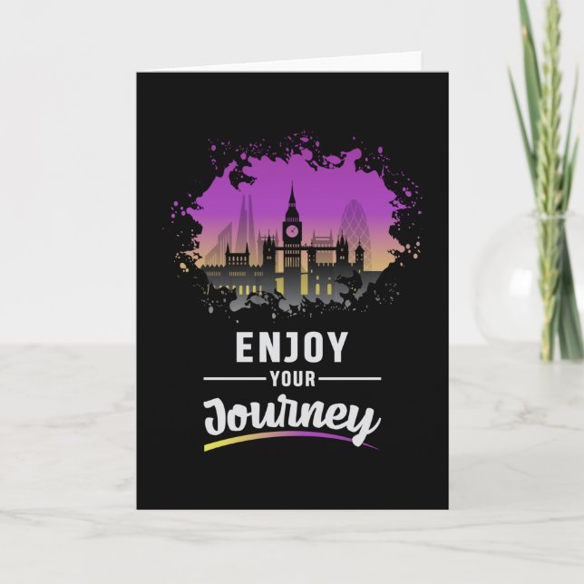 London England City Cityscape Skyline Funny Gift Kort (Framsida)