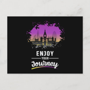London England City Cityscape Skyline Funny Gift Vykort