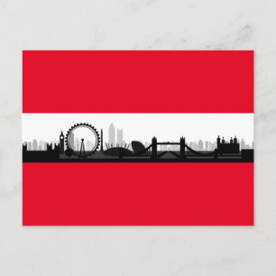 London England City Skyline Photo Bild Postcard Vykort