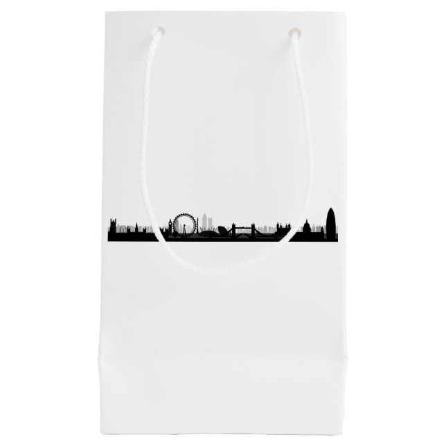 London England City Skyline Theme Small Gift Bag (Framsidan)