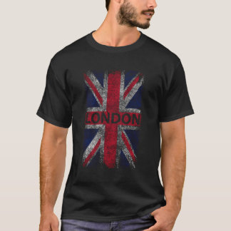 London England Distress Union Jack T Shirt