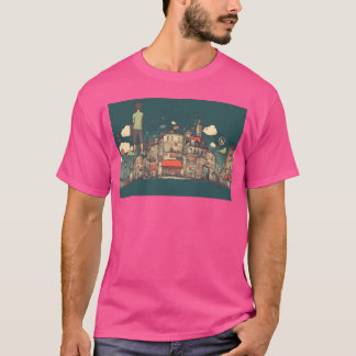 London England Drömkärna Stadssiluett Landskapsbil T Shirt