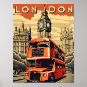 London England Förenade kungariket Berömd Travel S Poster